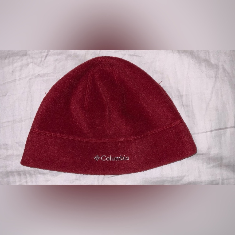 Columbia Fast Trek Fleece Beanie Hat Red S/M Unisex